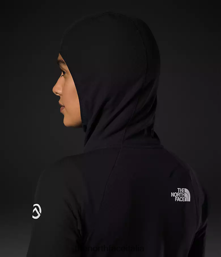 The North Face vestiario 460N8D737 grazie nero donne Felpa con cappuccio e zip intera Summit Series Futurefleece