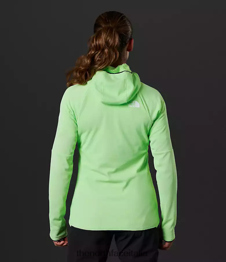 The North Face vestiario 460N8D739 patina verde donne Felpa con cappuccio e zip intera Summit Series Futurefleece