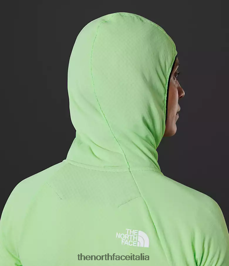 The North Face vestiario 460N8D739 patina verde donne Felpa con cappuccio e zip intera Summit Series Futurefleece