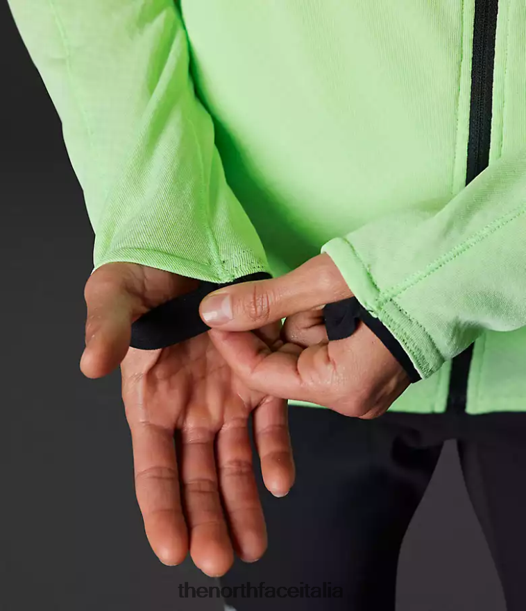 The North Face vestiario 460N8D739 patina verde donne Felpa con cappuccio e zip intera Summit Series Futurefleece