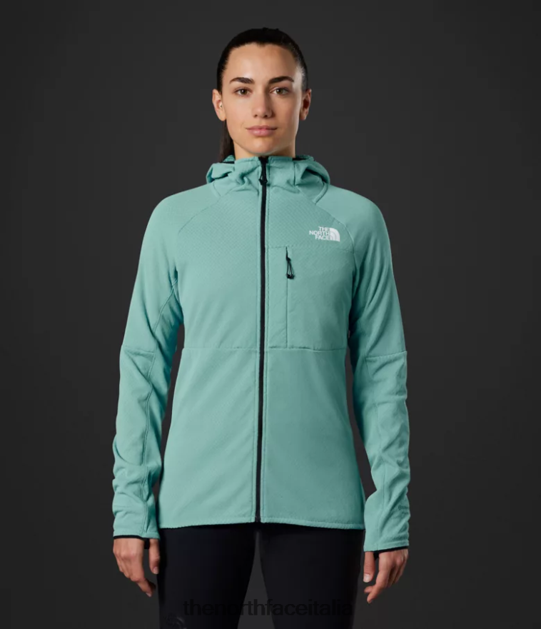 The North Face vestiario 460N8D740 acque della barriera corallina donne Felpa con cappuccio e zip intera Summit Series Futurefleece - Clicca l'immagine per chiudere