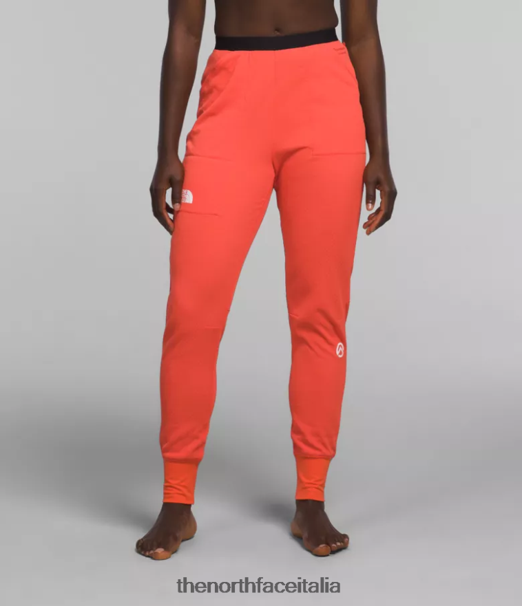 The North Face vestiario 460N8D899 arancione radioso donne Pantaloni in pile del futuro della serie Summit