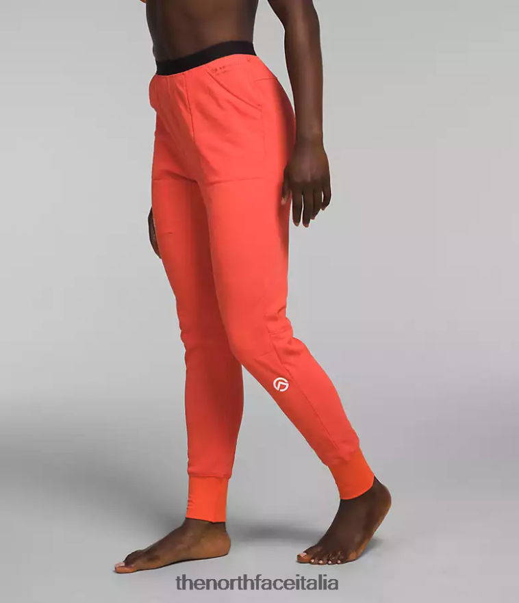 The North Face vestiario 460N8D899 arancione radioso donne Pantaloni in pile del futuro della serie Summit