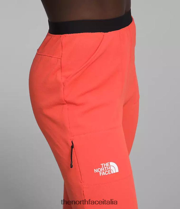 The North Face vestiario 460N8D899 arancione radioso donne Pantaloni in pile del futuro della serie Summit
