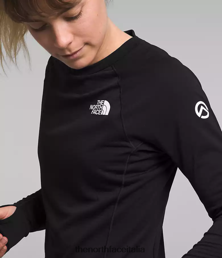 The North Face vestiario 460N8D900 grazie nero donne equipaggio Summit Series Pro 120