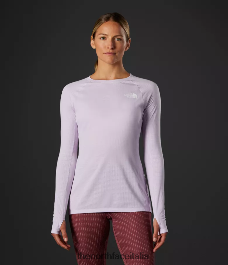 The North Face vestiario 460N8D901 nebbia di lavanda donne equipaggio Summit Series Pro 120