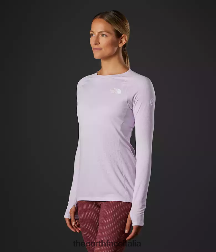 The North Face vestiario 460N8D901 nebbia di lavanda donne equipaggio Summit Series Pro 120