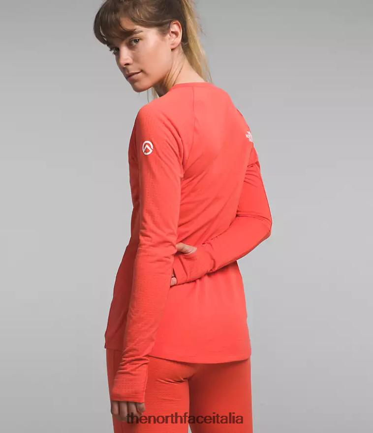 The North Face vestiario 460N8D902 arancione radioso donne equipaggio Summit Series Pro 120