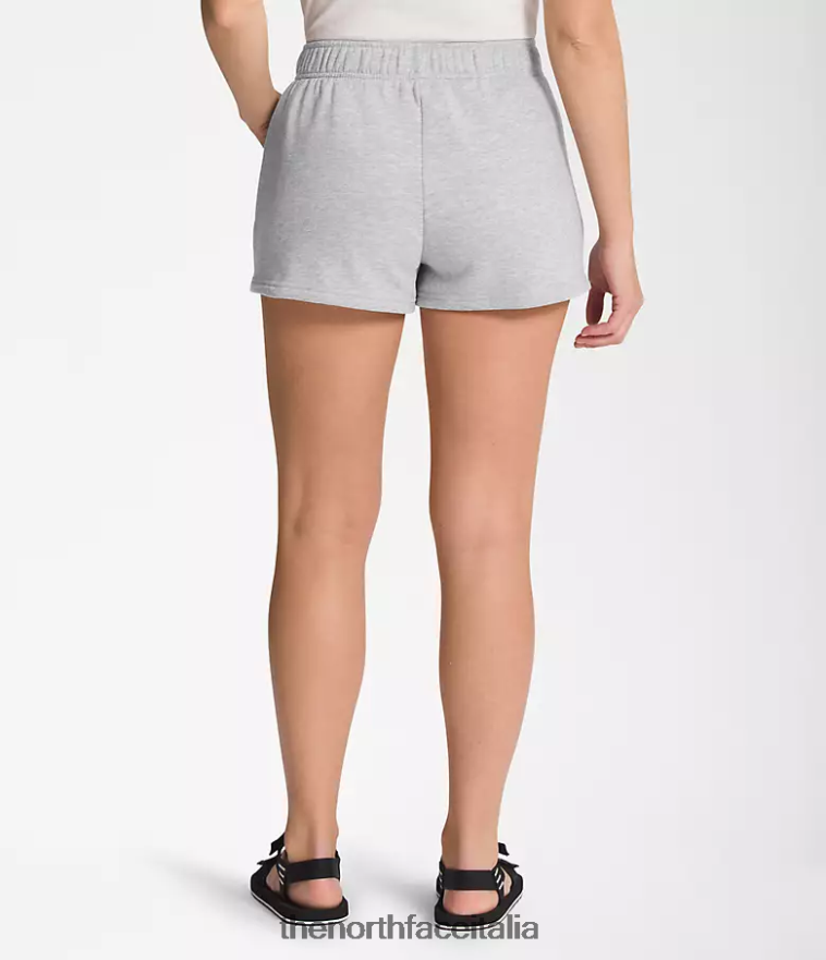 The North Face vestiario 460N8D1287 tnf grigio erica chiaro/tnf bianco donne pantaloncini in pile a mezza cupola