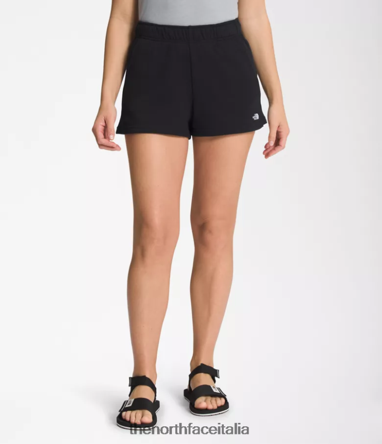 The North Face vestiario 460N8D1290 tnf nero/tnf bianco donne pantaloncini in pile a mezza cupola