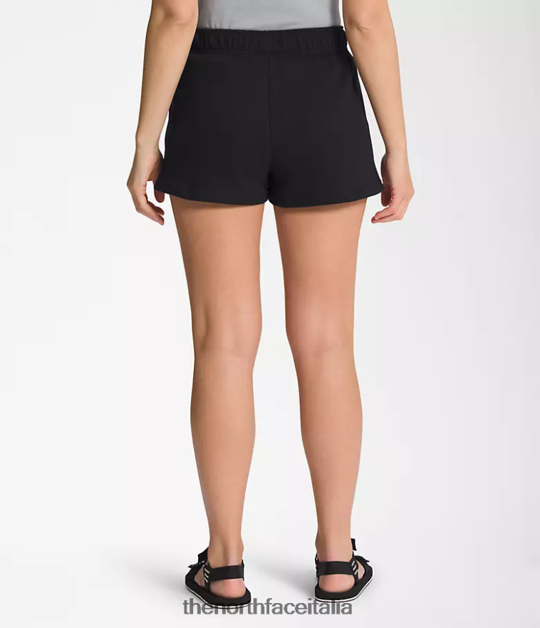 The North Face vestiario 460N8D1290 tnf nero/tnf bianco donne pantaloncini in pile a mezza cupola