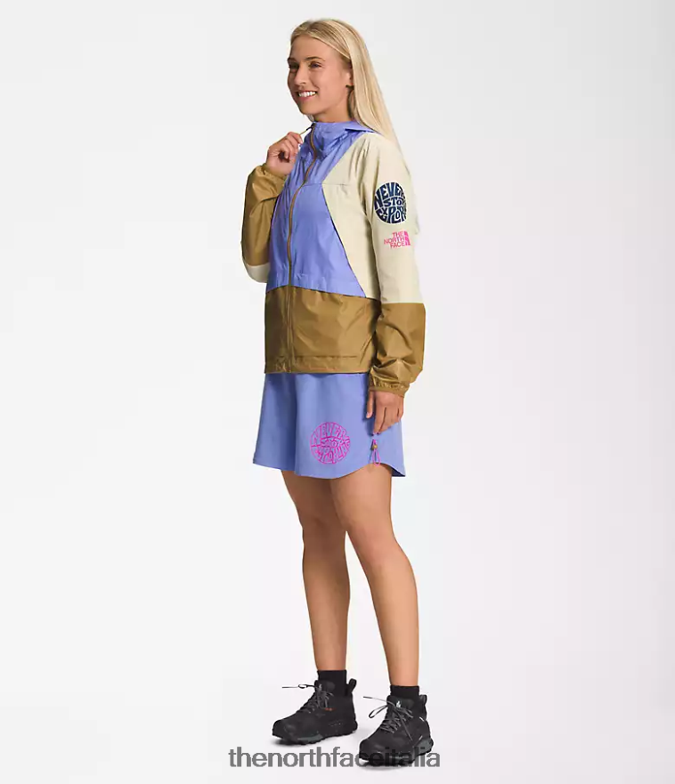 The North Face vestiario 460N8D624 pervinca intenso/marrone chiaro donne pantaloncini da trailwear okt