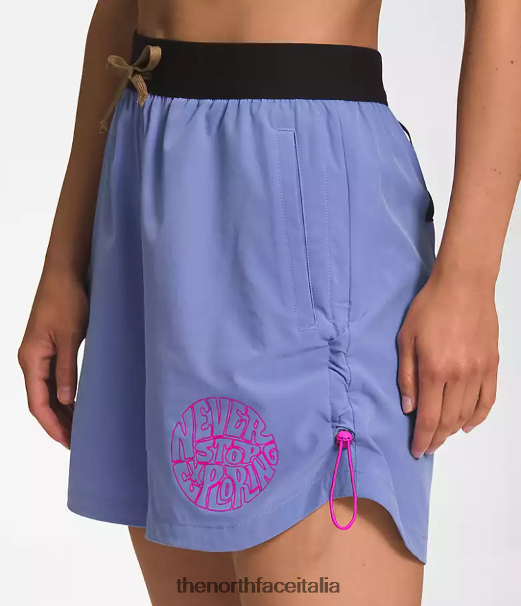 The North Face vestiario 460N8D624 pervinca intenso/marrone chiaro donne pantaloncini da trailwear okt