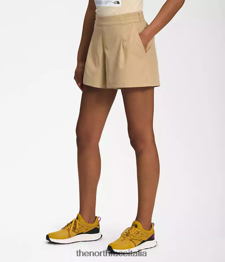 The North Face vestiario 460N8D682 pietra kaki donne pantaloncini standard