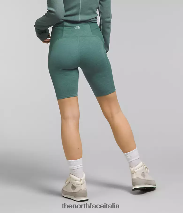 The North Face vestiario 460N8D812 erica salvia scura donne Pantaloncini collant Dune Sky 9''