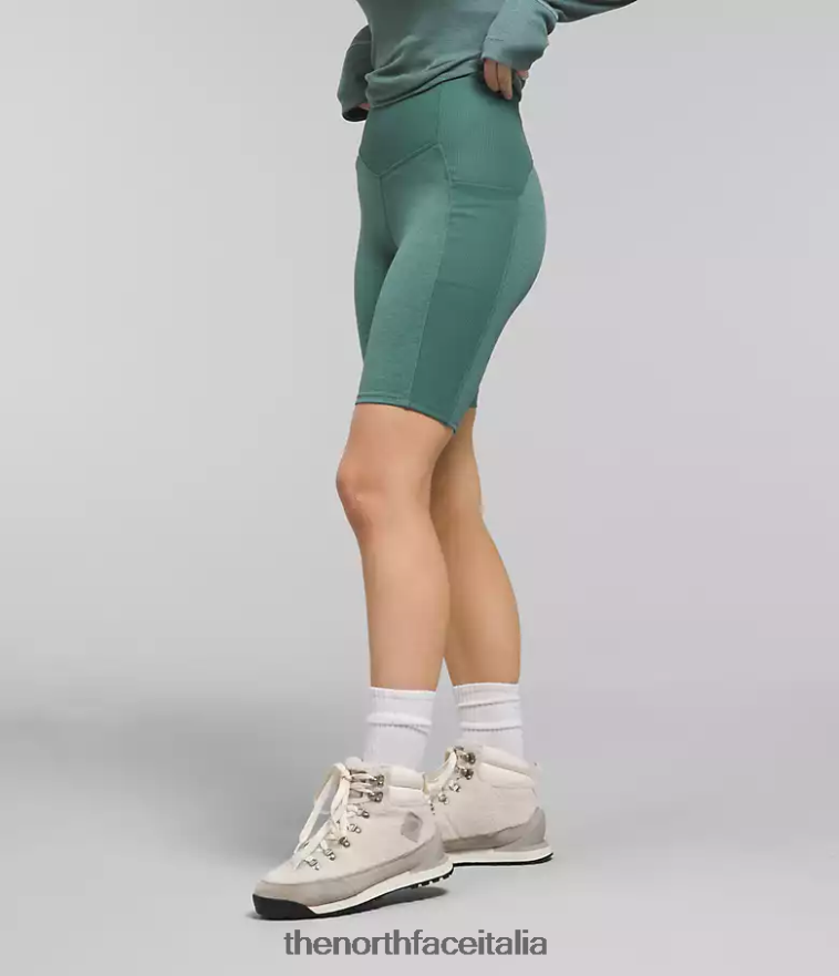 The North Face vestiario 460N8D812 erica salvia scura donne Pantaloncini collant Dune Sky 9''