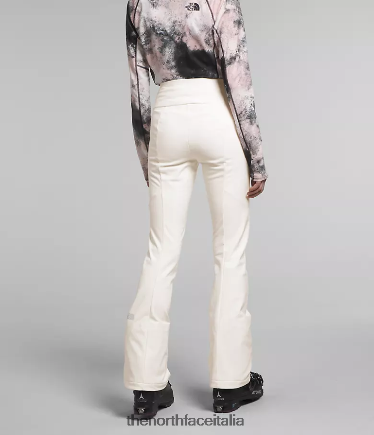 The North Face vestiario 460N8D513 gardenia bianca donne pantaloni da neve