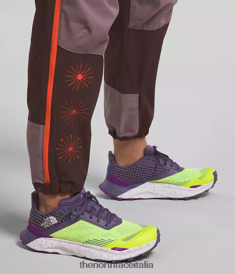 The North Face vestiario 460N8D853 marrone carbone/grigio fulvo donne trailwear okt pantaloni da jogging flash