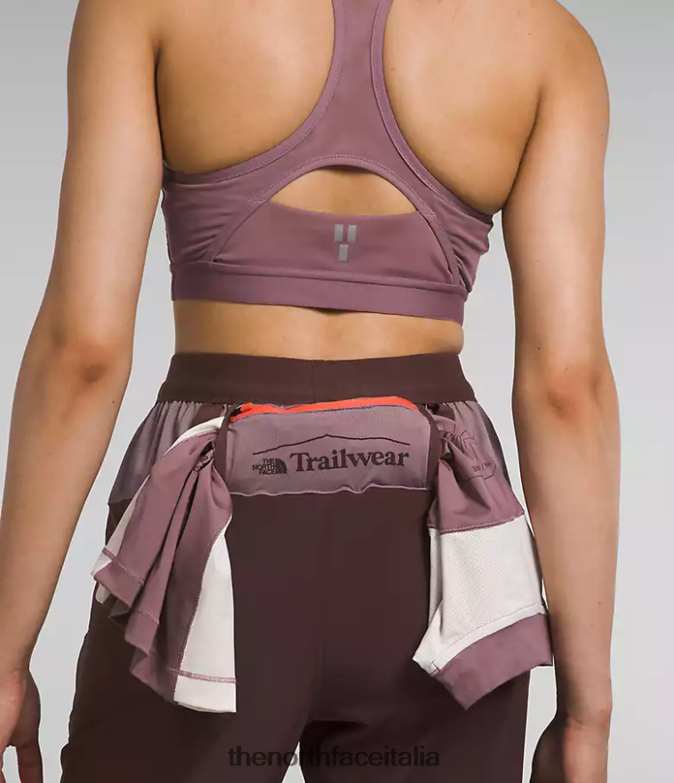 The North Face vestiario 460N8D853 marrone carbone/grigio fulvo donne trailwear okt pantaloni da jogging flash