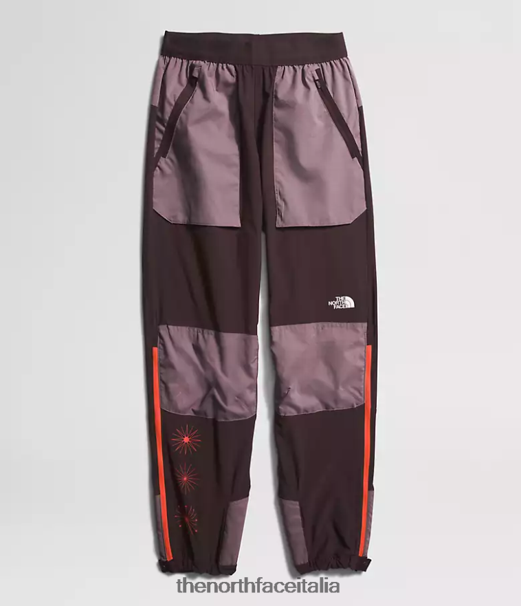The North Face vestiario 460N8D853 marrone carbone/grigio fulvo donne trailwear okt pantaloni da jogging flash