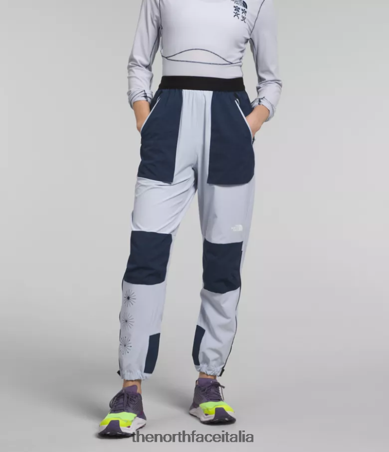 The North Face vestiario 460N8D854 pervinca polveroso/blu marino del vertice donne trailwear okt pantaloni da jogging flash