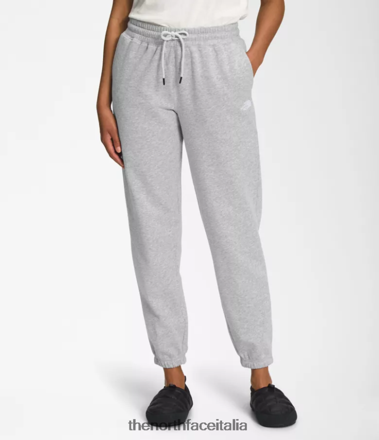 The North Face vestiario 460N8D973 tnf grigio erica chiaro/tnf bianco donne Pantaloni della tuta in pile a mezza cupola