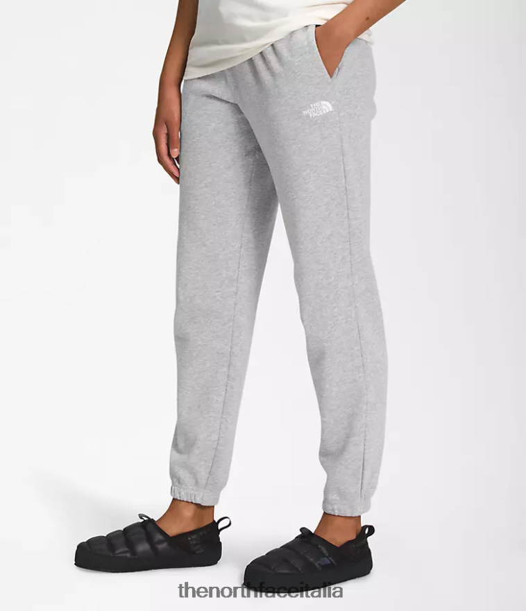 The North Face vestiario 460N8D973 tnf grigio erica chiaro/tnf bianco donne Pantaloni della tuta in pile a mezza cupola