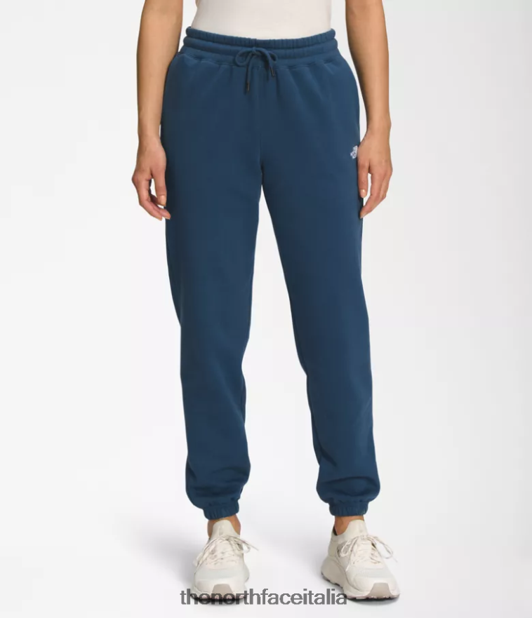 The North Face vestiario 460N8D979 blu ombreggiato/bianco tnf donne Pantaloni della tuta in pile a mezza cupola