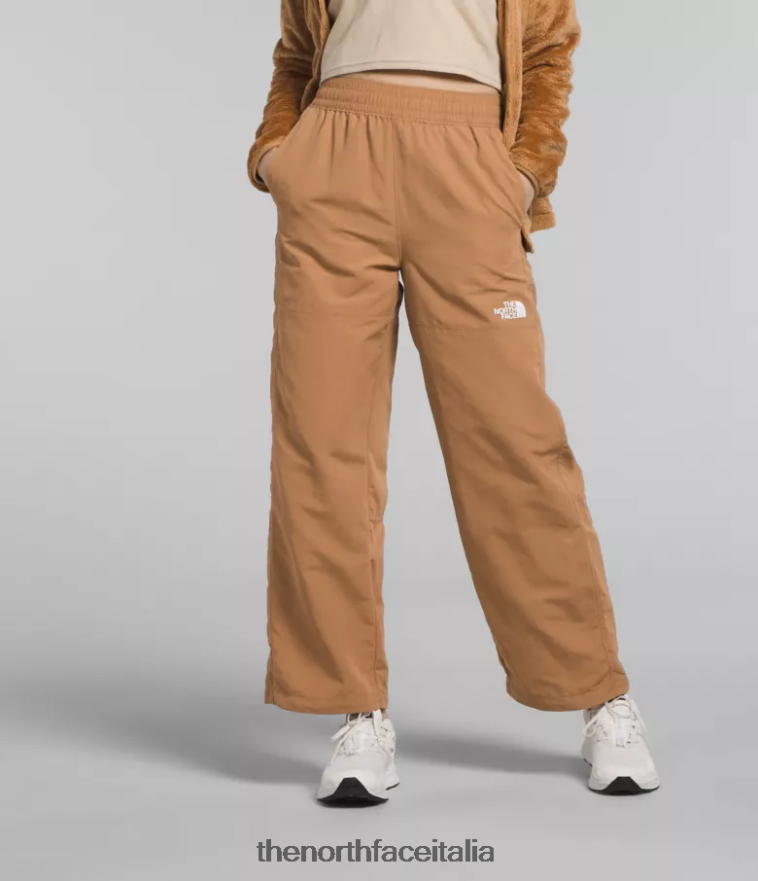 The North Face vestiario 460N8D1098 burro di mandorle donne pantaloni facili in nylon tnf