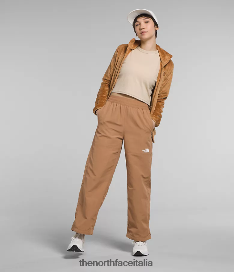 The North Face vestiario 460N8D1098 burro di mandorle donne pantaloni facili in nylon tnf