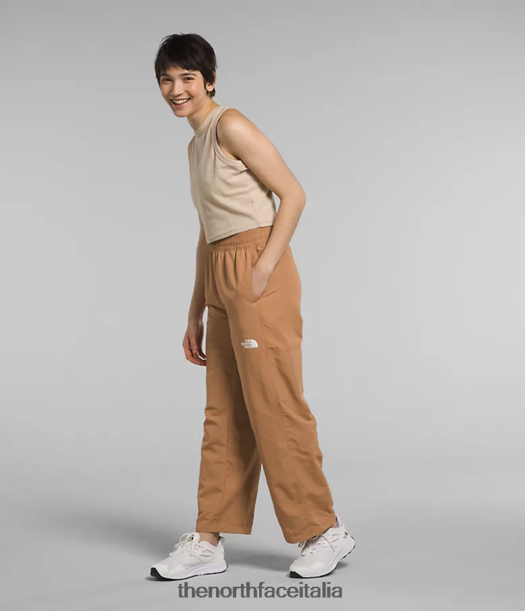 The North Face vestiario 460N8D1098 burro di mandorle donne pantaloni facili in nylon tnf