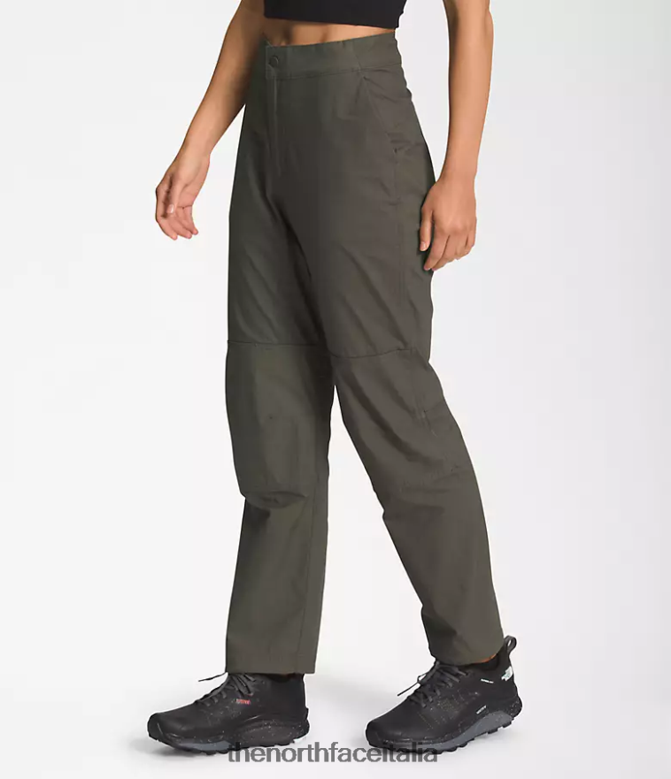 The North Face vestiario 460N8D1149 nuovo verde tortora donne pantaloni del percorso