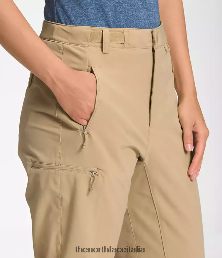 The North Face vestiario 460N8D167 pietra kaki donne pantaloni bridgeway pro