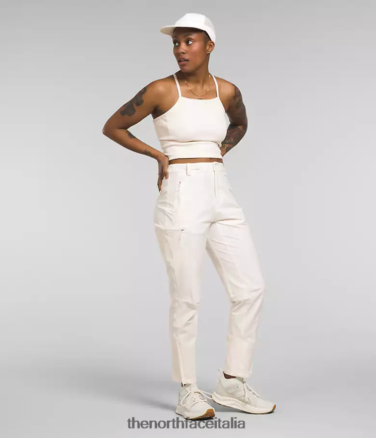 The North Face vestiario 460N8D168 gardenia bianca donne pantaloni bridgeway pro