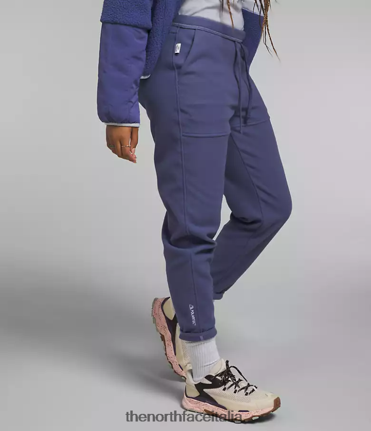 The North Face vestiario 460N8D845 grotta blu donne pantaloni alpini polartec 100