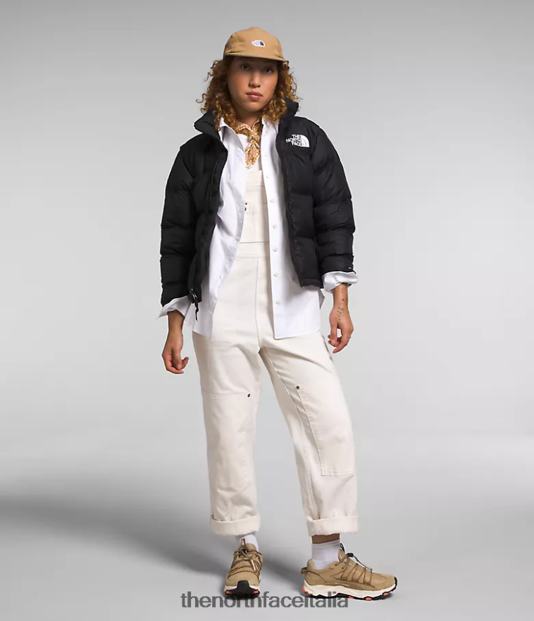 The North Face vestiario 460N8D723 tnf riciclato nero donne Giacca nuptse retrò del 1996