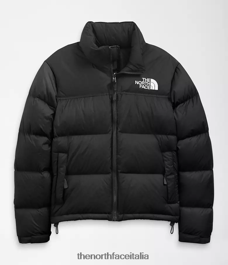 The North Face vestiario 460N8D723 tnf riciclato nero donne Giacca nuptse retrò del 1996