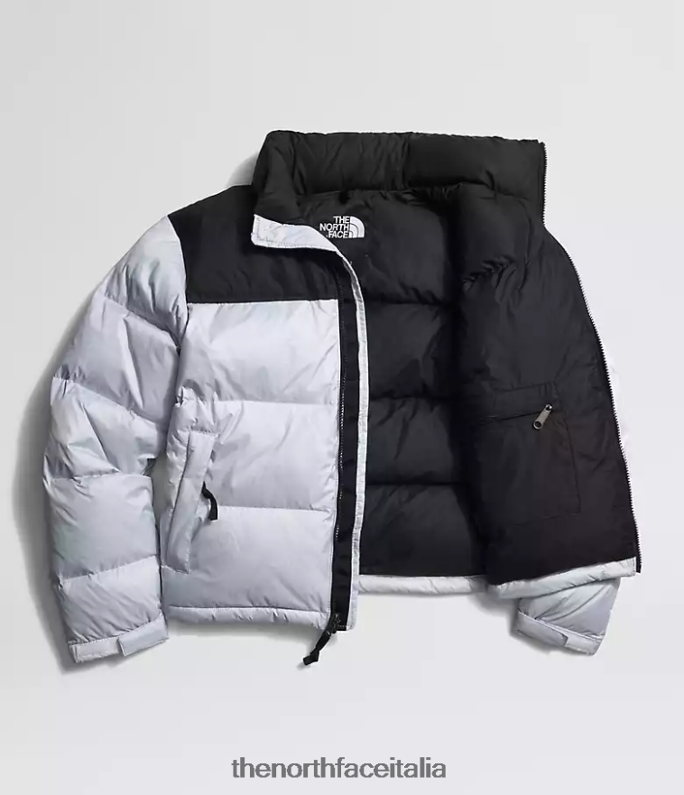 The North Face vestiario 460N8D725 pervinca polveroso/nero tnf donne Giacca nuptse retrò del 1996