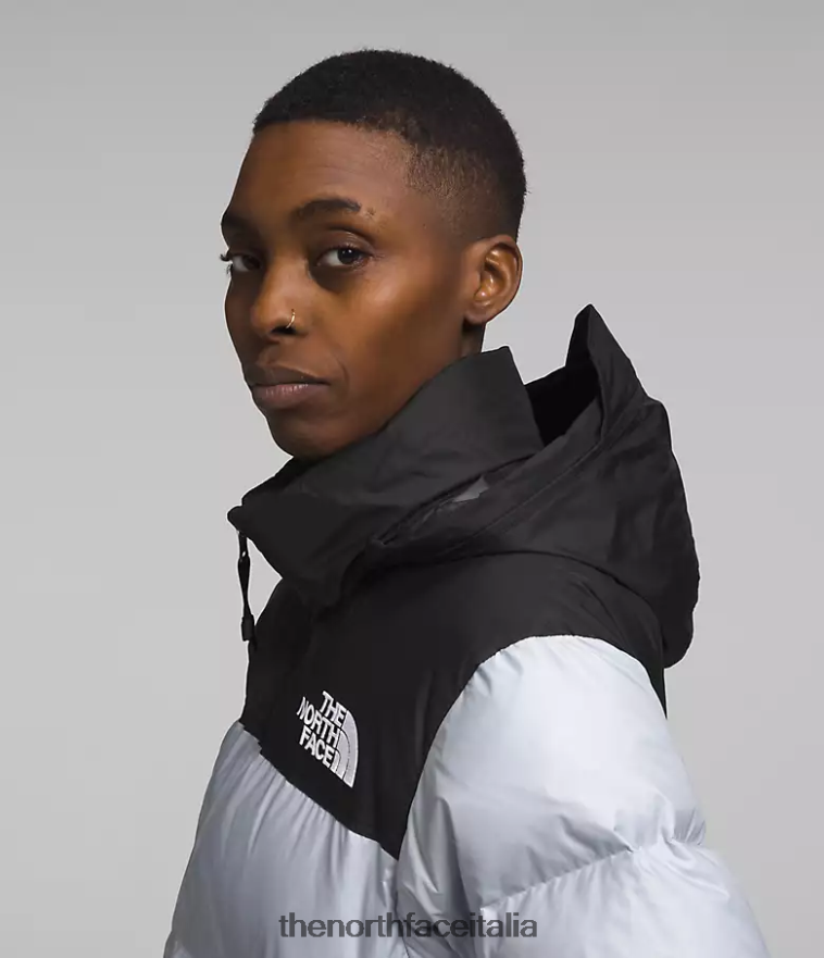 The North Face vestiario 460N8D725 pervinca polveroso/nero tnf donne Giacca nuptse retrò del 1996