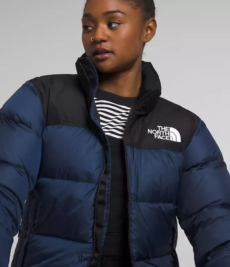 The North Face vestiario 460N8D726 summit blu scuro/tnf nero donne Giacca nuptse retrò del 1996