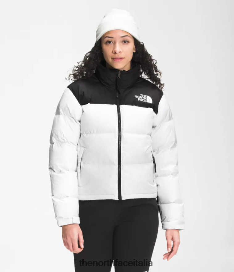 The North Face vestiario 460N8D727 tnf bianco donne Giacca nuptse retrò del 1996
