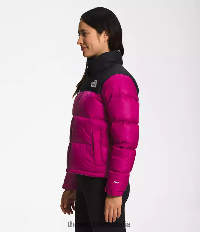 The North Face vestiario 460N8D728 rosa fucsia donne Giacca nuptse retrò del 1996
