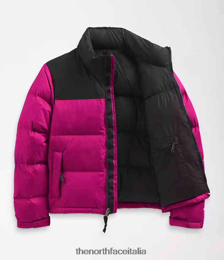 The North Face vestiario 460N8D728 rosa fucsia donne Giacca nuptse retrò del 1996