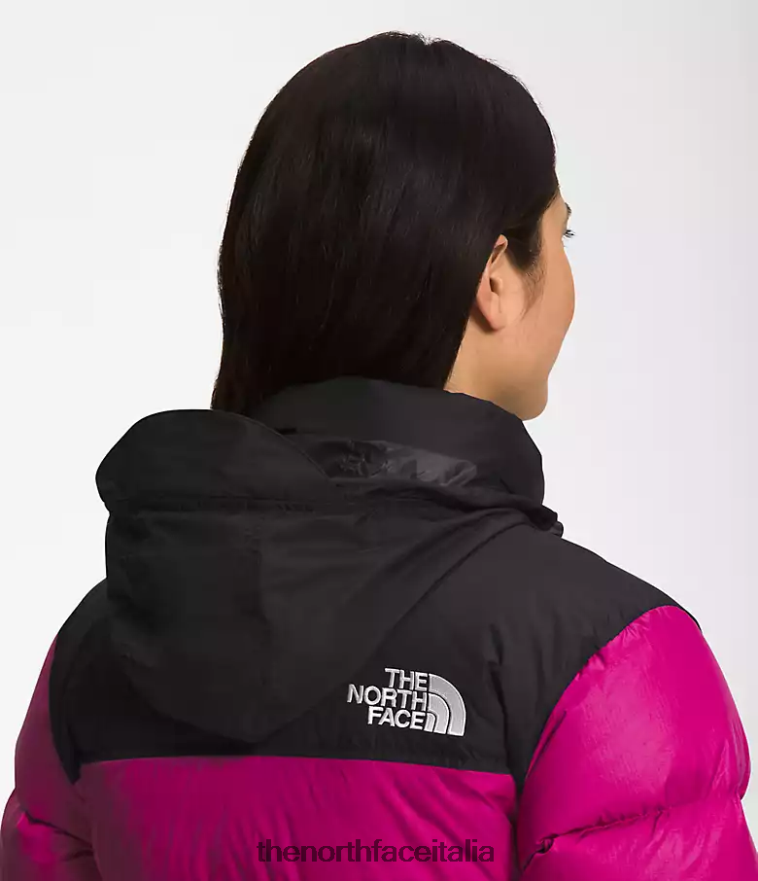 The North Face vestiario 460N8D728 rosa fucsia donne Giacca nuptse retrò del 1996