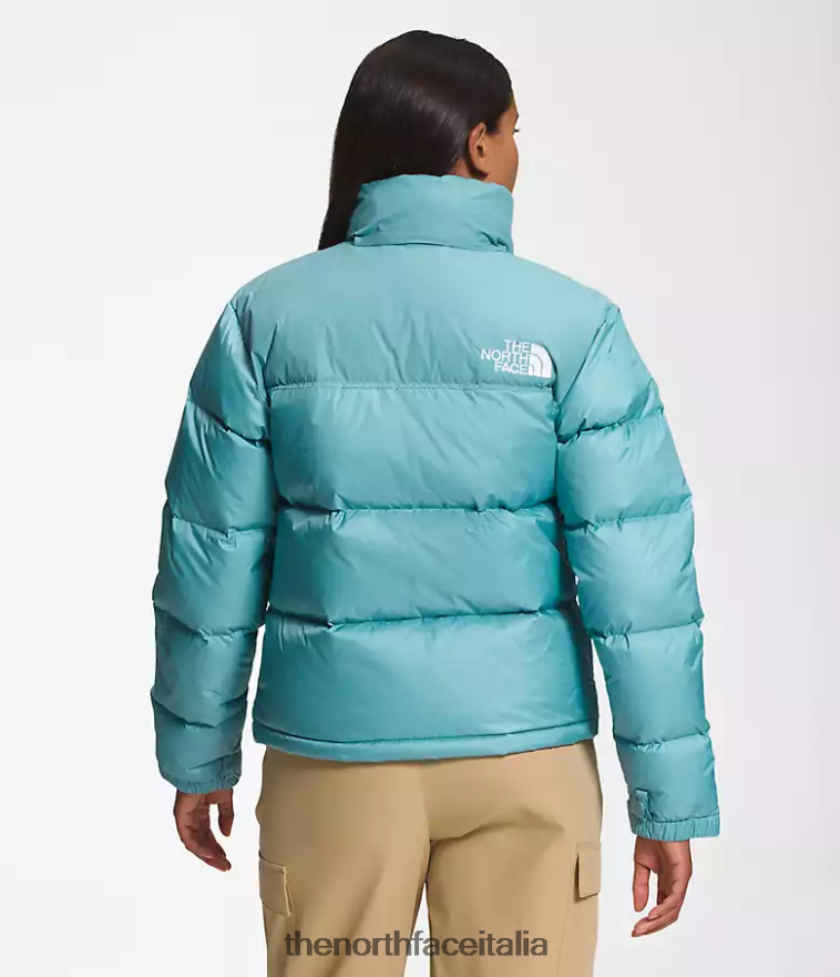 The North Face vestiario 460N8D730 acque della barriera corallina donne Giacca nuptse retrò del 1996