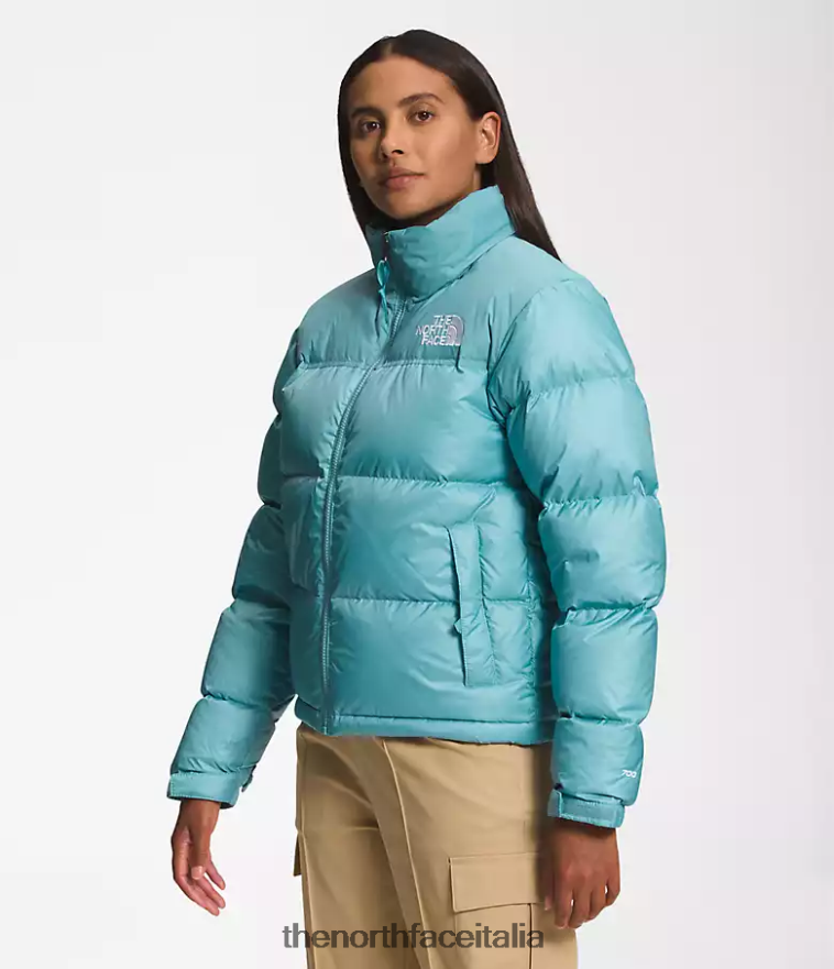 The North Face vestiario 460N8D730 acque della barriera corallina donne Giacca nuptse retrò del 1996