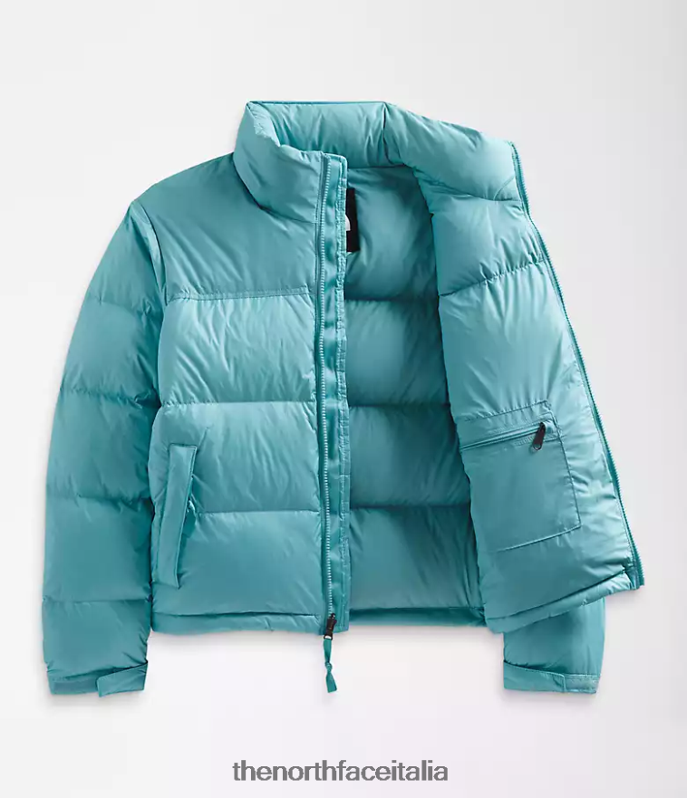 The North Face vestiario 460N8D730 acque della barriera corallina donne Giacca nuptse retrò del 1996
