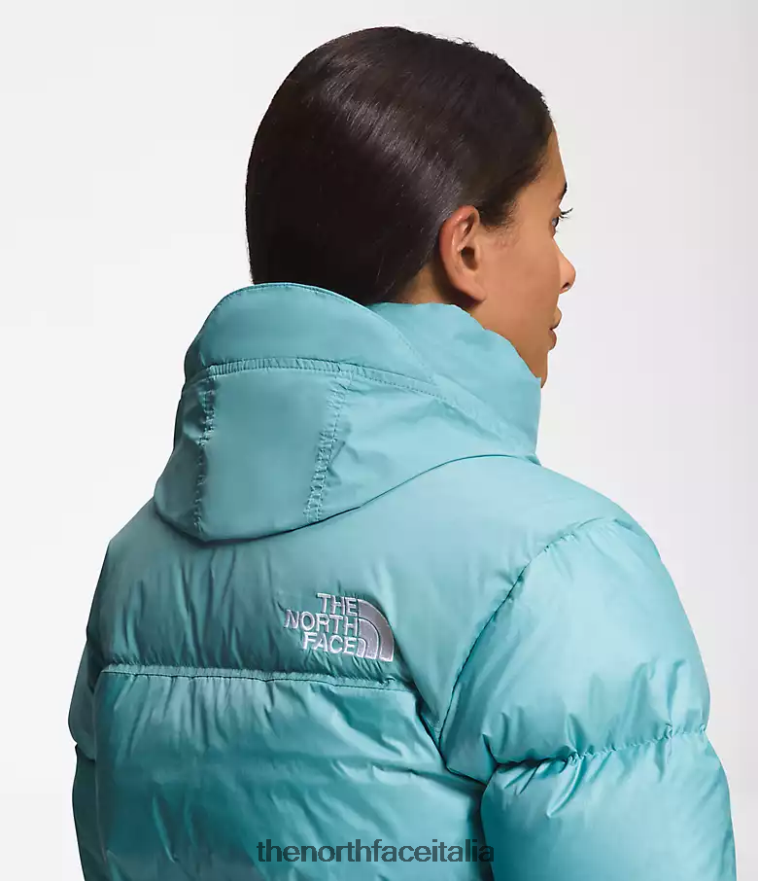 The North Face vestiario 460N8D730 acque della barriera corallina donne Giacca nuptse retrò del 1996