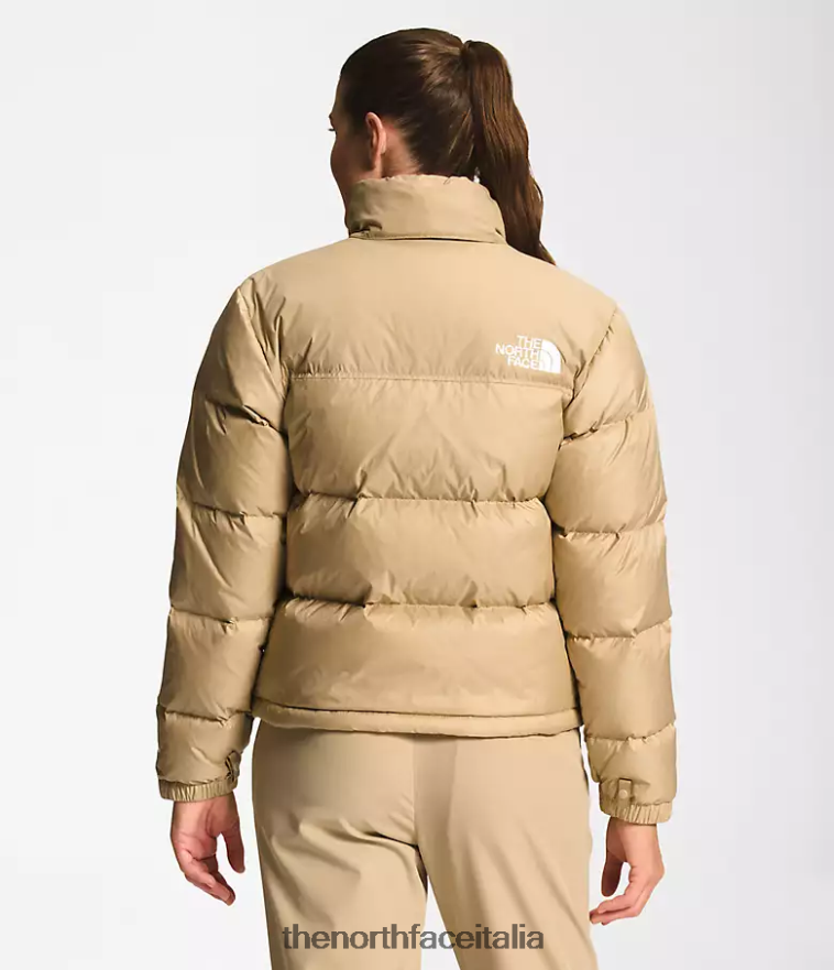 The North Face vestiario 460N8D731 pietra kaki donne Giacca nuptse retrò del 1996