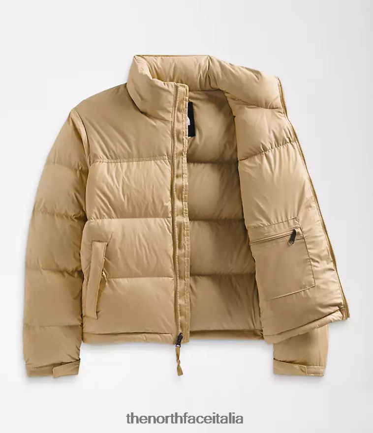The North Face vestiario 460N8D731 pietra kaki donne Giacca nuptse retrò del 1996